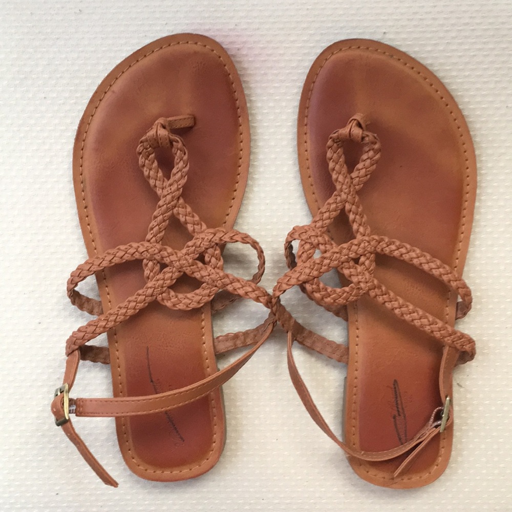 brown sandals